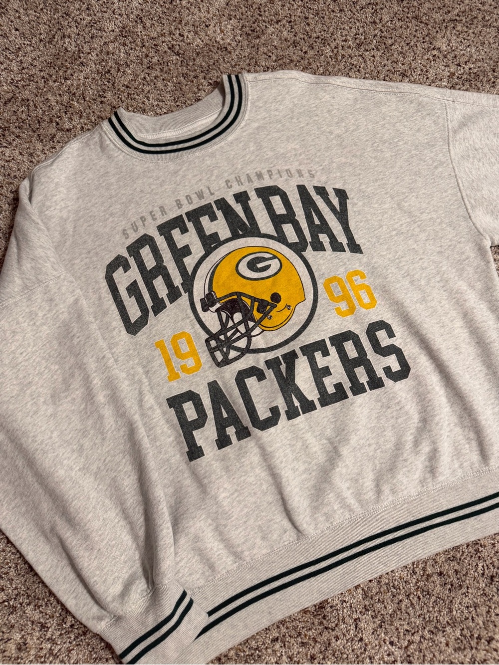 Abercrombie & Fitch Green Bay Packers Graphic Oversized Sunday Crew *Size M*